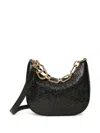 Twinset Mini Croissant Shoulder Bag In Black