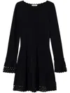 Twinset Falerd Black Mini Dress In Black