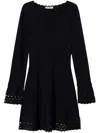 Twinset Falerd Black Mini Dress In Black  
