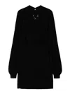 Twinset Cut-out Detailing Dress In Black