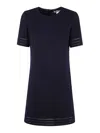 Twinset Twin-set Mini Dress With Short Sleeves In Blue