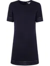 Twinset Twin-set Mini Dress With Short Sleeves In Blue Night