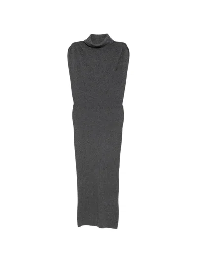 Twinset Mini Dress In Gray
