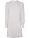 Twinset Twin-set Mini Dress In Snow