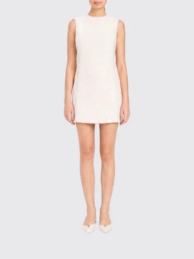 Twinset Mini Dress With Sequins In White