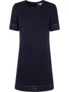Twinset Twin-set Mini Dress With Short Sleeves In Black