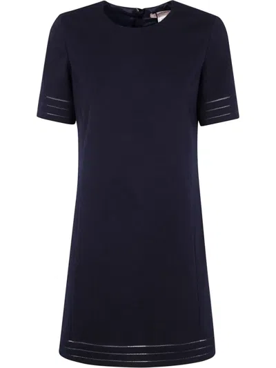 TWINSET MINI DRESS WITH SHORT SLEEVES
