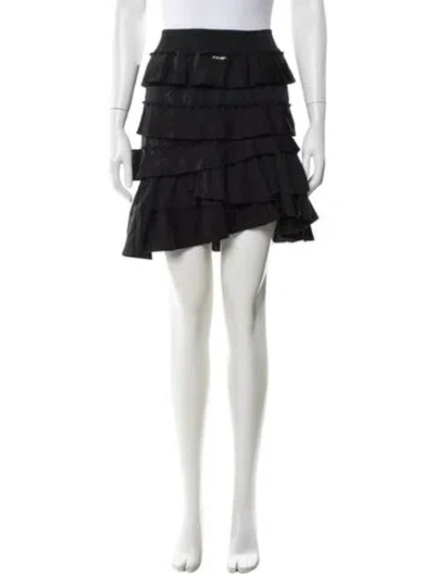 Pre-owned Twinset Mini Skirt In Black