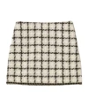 Twinset Check-pattern Mini Skirt In Neutral