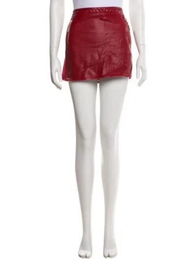 Pre-owned Twinset Mini Skirt In Red