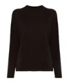 Twinset Twin-set Brushed Cashmere Mock Neck Sweater In Black