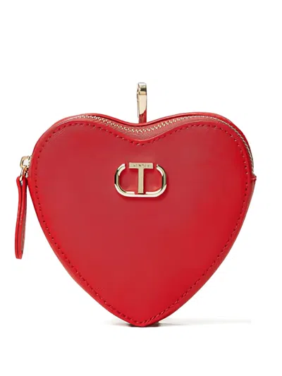 Twinset Mon Amourheart Logo Case In Red