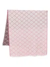 Twinset Monogram-patterned Scarf In Pink