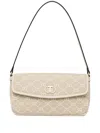Twinset Monogram-print Shoulder Bag In Neutrals