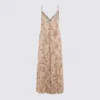 TWINSET MULTICOLOR COTTON MAXI DRESS