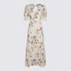 Twinset Twin Set 'iris' Dress In Multi/madreperla