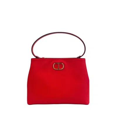 Twinset Multicolor Polyethylene Shoulder Bag In Red