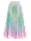 TWINSET MULTICOLOR TULLE SKIRT SKIRTS MULTICOLOR