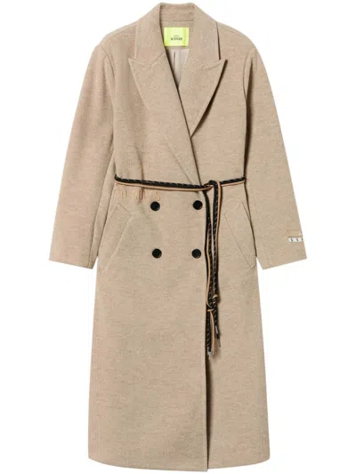 Twinset Myfo Coat In Neutrals