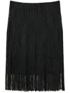 Twinset Cut-out Midi Skirt In Black