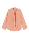 Twinset Chemise En Crêpe De Chine In Pink