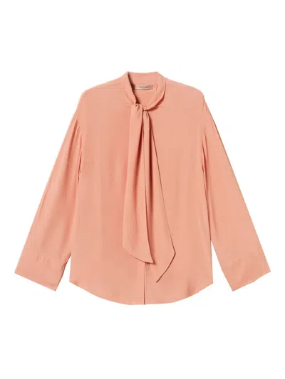 Twinset Woman Shirt Salmon Pink Size 8 Viscose