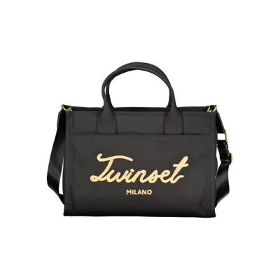Twinset Nero Cotton Women Women's Tote In Black