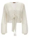 Twinset Twin Set 'neve' Shirt In White