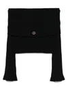 Twinset Off-shouder Sweater In Black