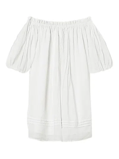 Twinset Off-the-shoulder Blouse In White