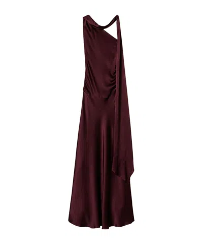 TWINSET ONE-SHOULDER SATIN DRESS