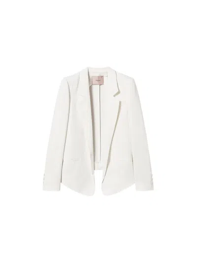 Twinset Open-front Blazer In White