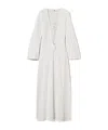 Twinset Open-knit Beach Dress In Gray