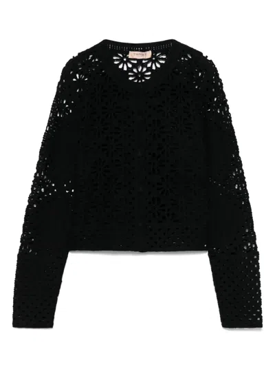 TWINSET OPEN-KNIT CARDIGAN