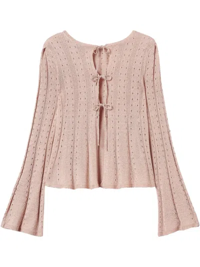TWINSET OPEN-KNIT CARDIGAN