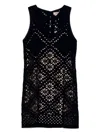 Twinset Twin-set Black Cotton Dresses In Black