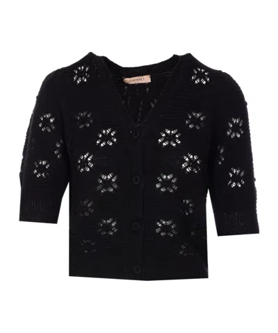 TWINSET TWINSET OPEN KNITTED JUMPER