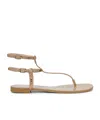 TWINSET OPEN-TOED FLAT SANDALS