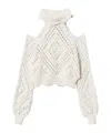 Twinset Openwork-knit Cropped Sweater