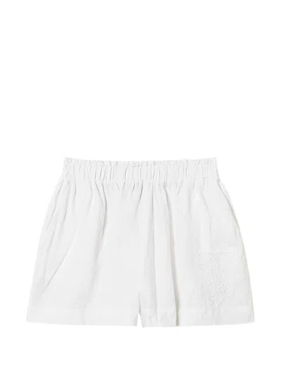 Twinset Twin-set Optical White Cotton Shorts
