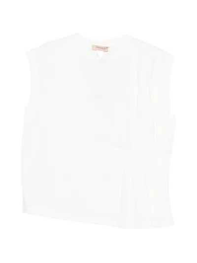 Twinset Twin-set Optical White Wool Sweater