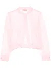 Twinset Organza Jacket In Pink