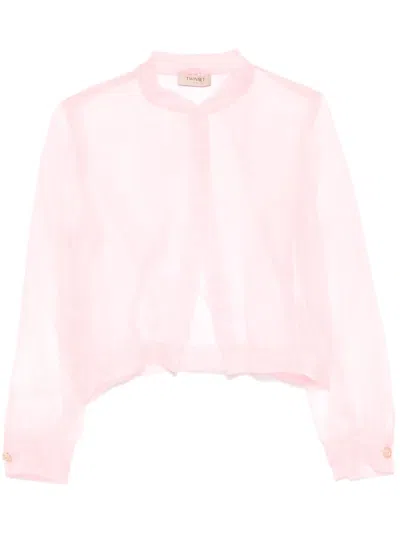 Twinset Organza Jacket In Multicolor