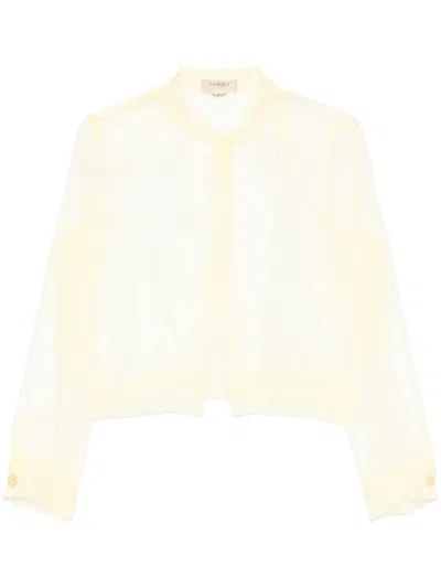 Twinset Tulle Casual Jacket In Multicolor