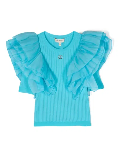 Twinset Kids' Top Top-wear In Turchese