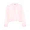 Twinset Organza Jacket In Pink