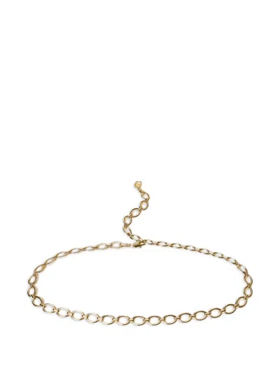 Twinset 椭圆形链式腰带 In Gold