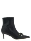 Twinset Twin-set Pointed Toe Ankle Boots In Black