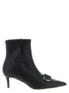 Twinset Oval T Ankle Boots In Black
