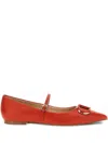 Twinset Twin Set 'oval T' Ballet Flats In 红色